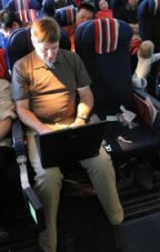Hein met zijn laptop!