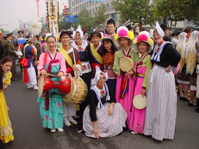 Met de koreanen in China in oktober 2001